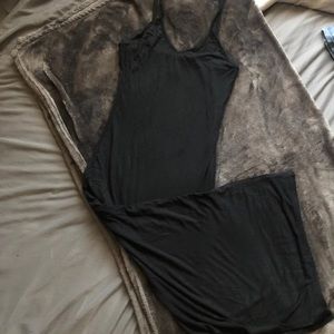 Black maxi dress